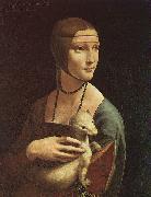  Leonardo  Da Vinci Portrait of Cecilia Gallarani USA oil painting reproduction